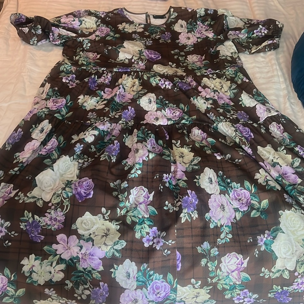 ASOS tiered maxi smock dress